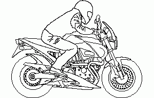 Motorbike Buell Xi DWG Block for AutoCAD