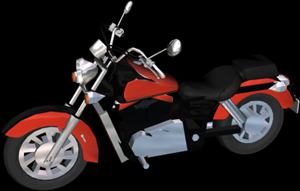 Motorbike Honda Shadow 3D 3DS Model for 3D Studio Max