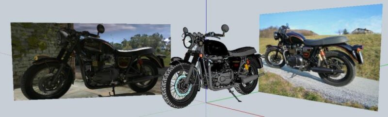 Motorcycle 3D SKP Model for SketchUp