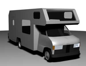 Motor Home 3D 3DS Model for 3D Studio Max