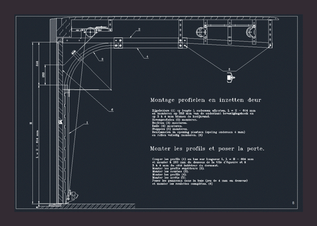 Mounting Profiles And Deployment Door DWG Block for AutoCAD