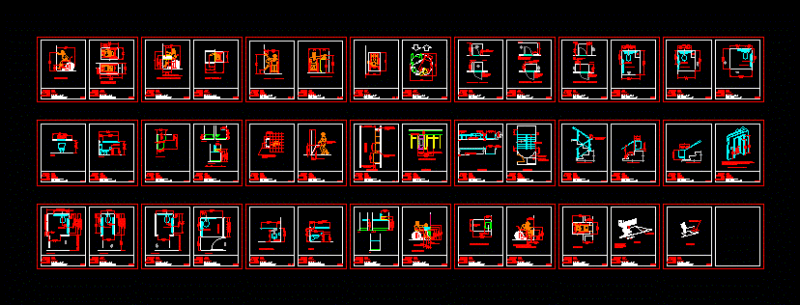 Accessibility Measurements for Persons with Disabilities  2D DWG Blocks for AutoCAD