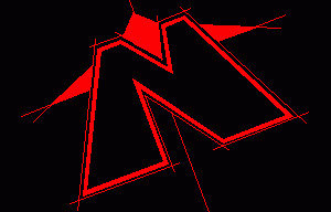 Modern Stylized North Arrow CAD Block