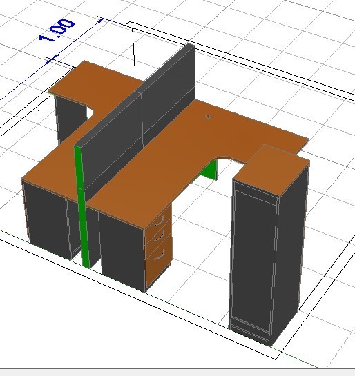 Office Cubicle CAD Block