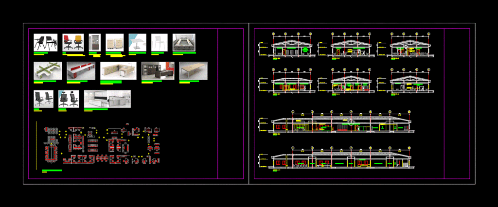 Office Furniture DWG Detail for AutoCAD