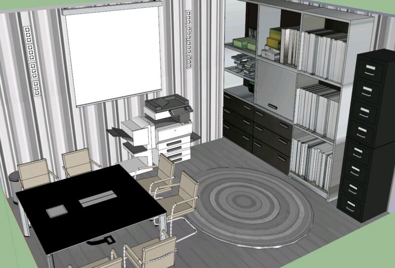 Office Room 3D SKP Model for SketchUp