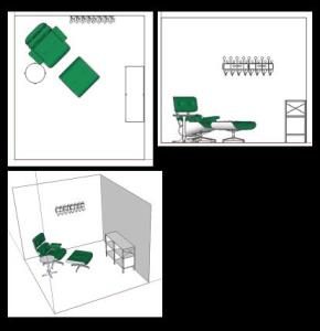 Office Setting 3D SKP Model for SketchUp
