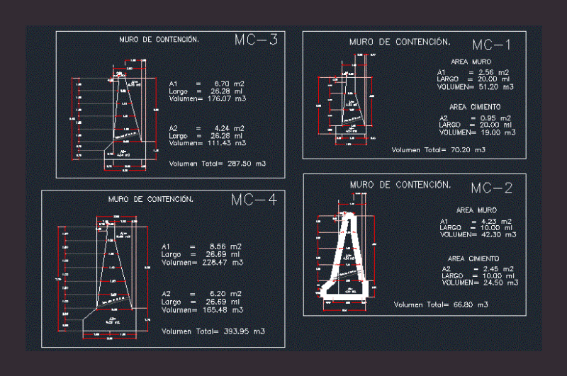Of Masonry Retaining Walls DWG Section for AutoCAD