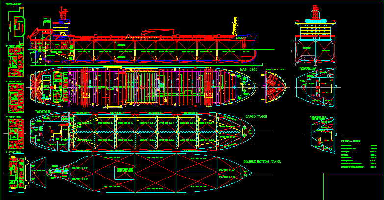 Oil Tanker 105 Feet DWG Block for AutoCAD â€¢ Designs CAD