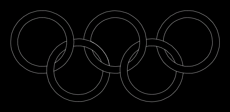 Olympics Logo 2D DWG Block for AutoCAD • Designs CAD