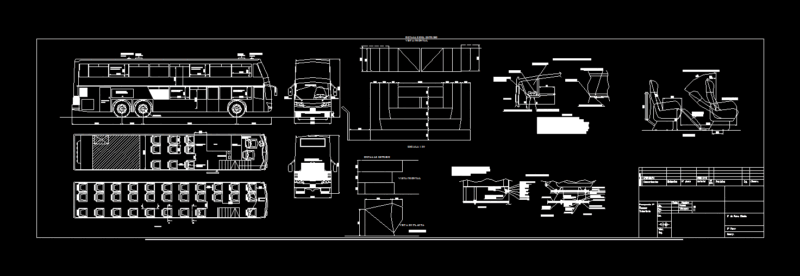 Omnibus Detailed DWG Detail for AutoCAD