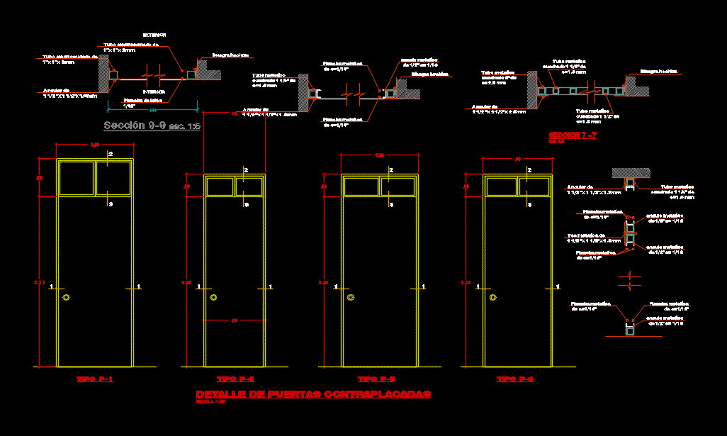 Чертеж дверь dwg