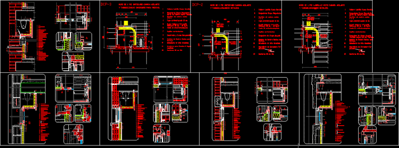 Openings Multiple Details DWG Detail for AutoCAD