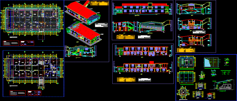 Outpatient Clinc DWG Plan for AutoCAD