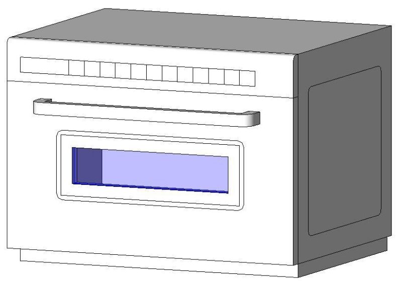 Oven 3D DWG Model for AutoCAD