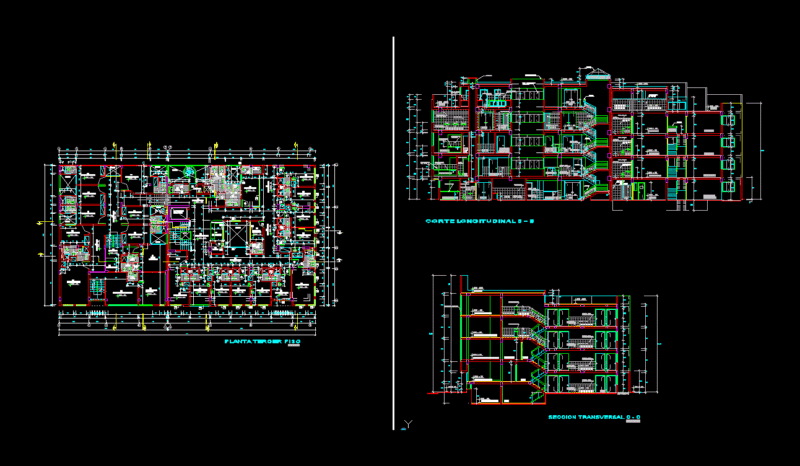 Pacific Clinic Plan3 DWG Block for AutoCAD
