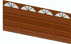 Parking Gate Woden Gate For Parking With Windows In Arch 3D DWG Model for AutoCAD