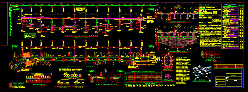Parts Of A Bridge DWG Block for AutoCAD