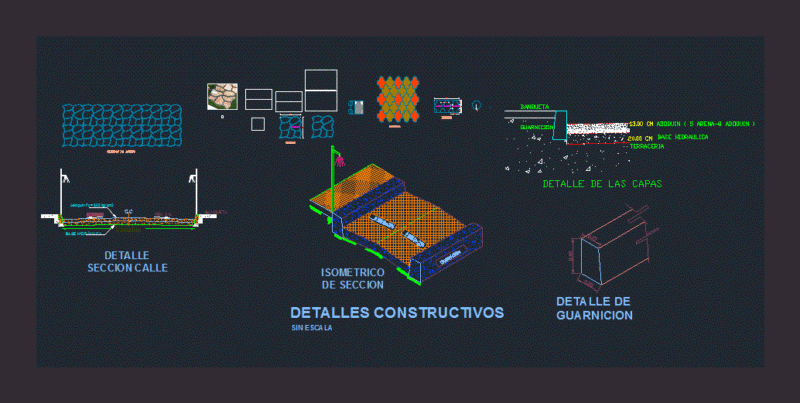 Paving DWG Block for AutoCAD