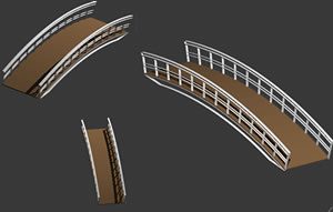 Peatonal Bridge 3D DWG Model for AutoCAD