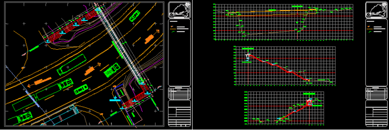 Pedestrian Bridge DWG Section for AutoCAD