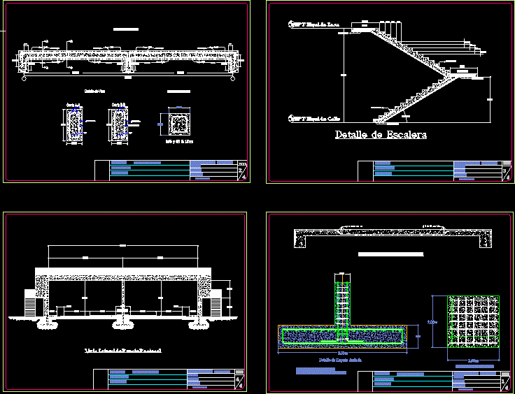 Pedestrian Bridge DWG Plan for AutoCAD â€¢ Designs CAD