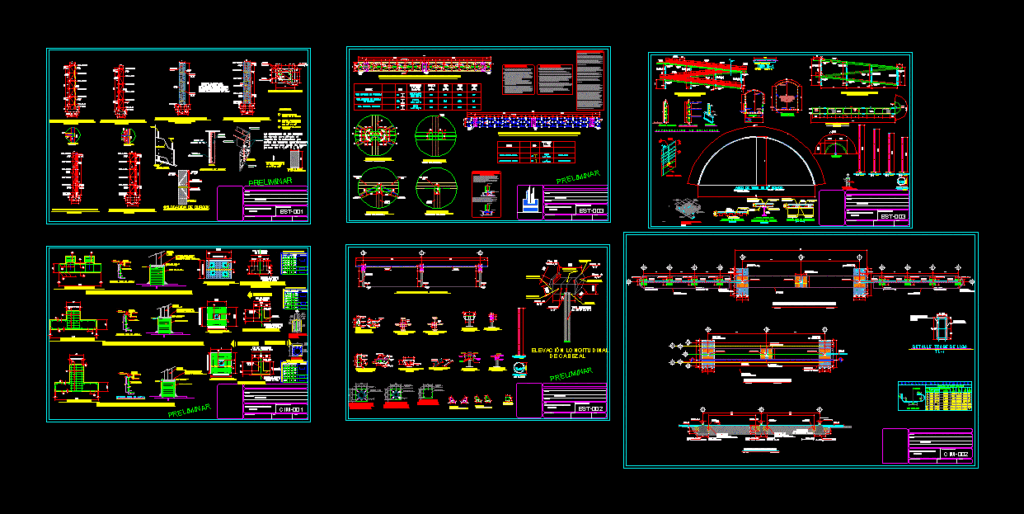 Pedestrian Bridge DWG Block for AutoCAD
