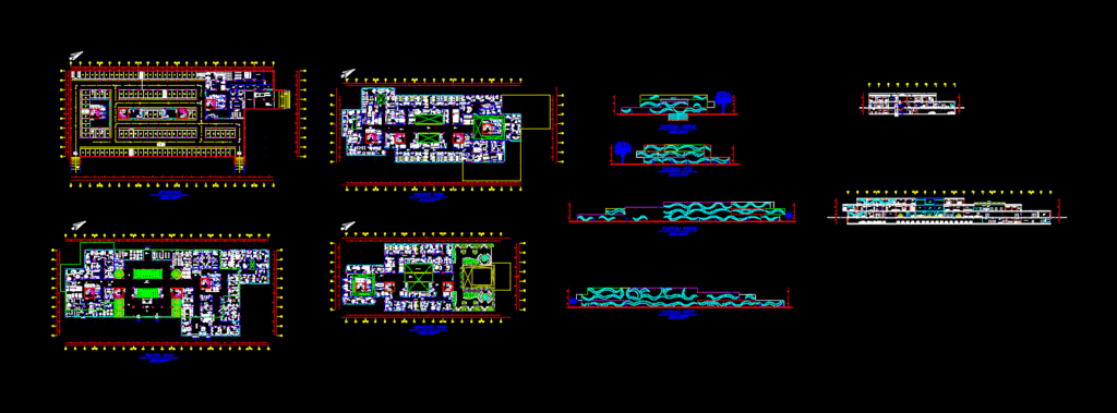 Multi Speciality Hospital 2D DWG Plan for AutoCAD
