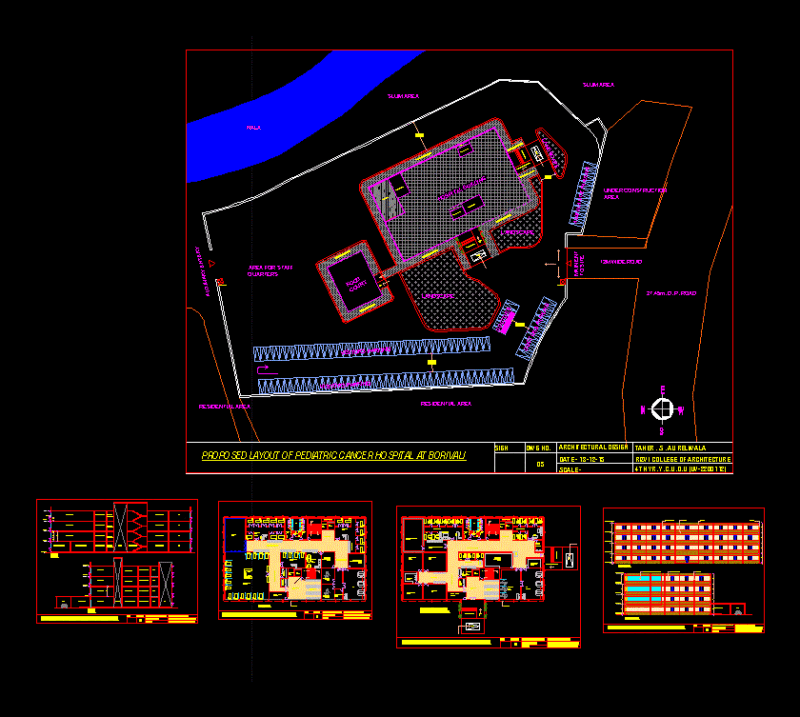 Pediatric Hospital For Cancer DWG Section for AutoCAD