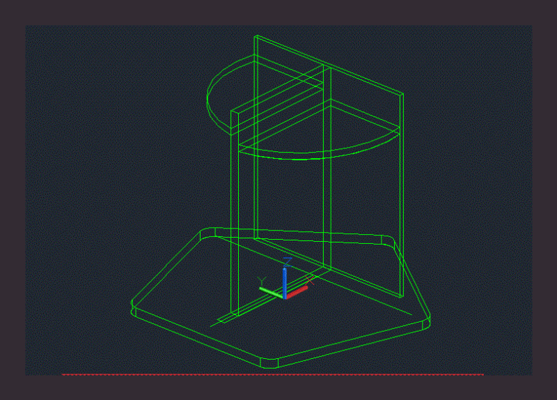 Penta Table DWG Block for AutoCAD