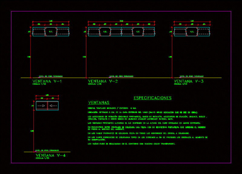 Pivot Windows DWG Detail for AutoCAD