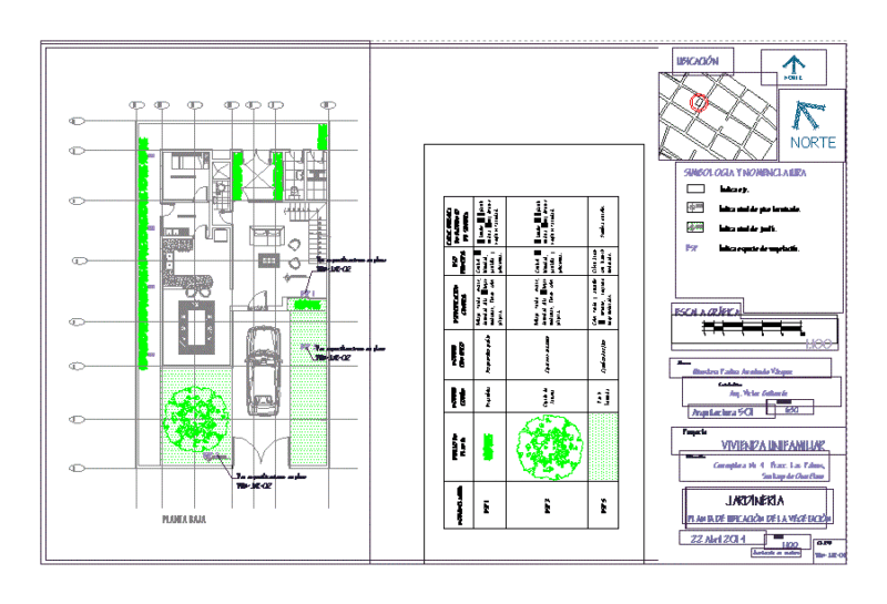 Plan Gardening DWG Plan for AutoCAD