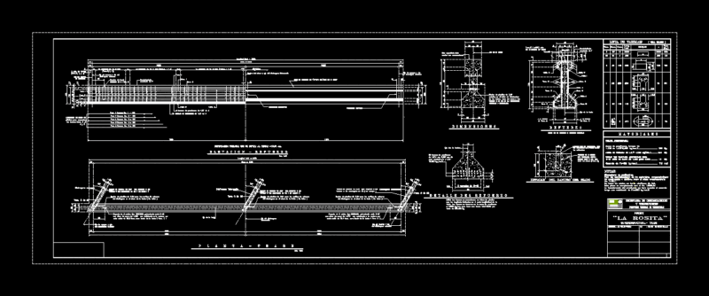 Plane Of The Girder Bridge DWG Full Project for AutoCAD