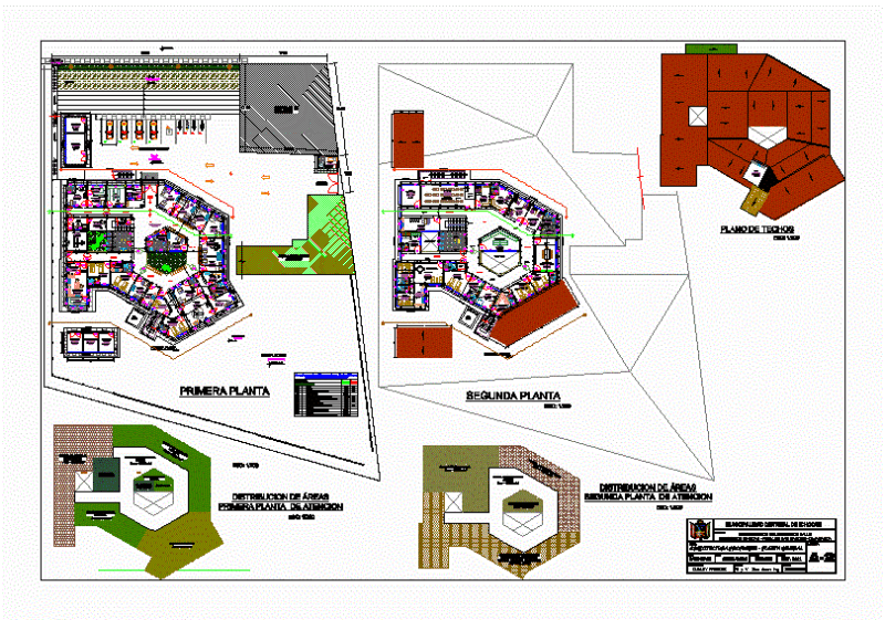 Plano Health Center DWG Plan for AutoCAD