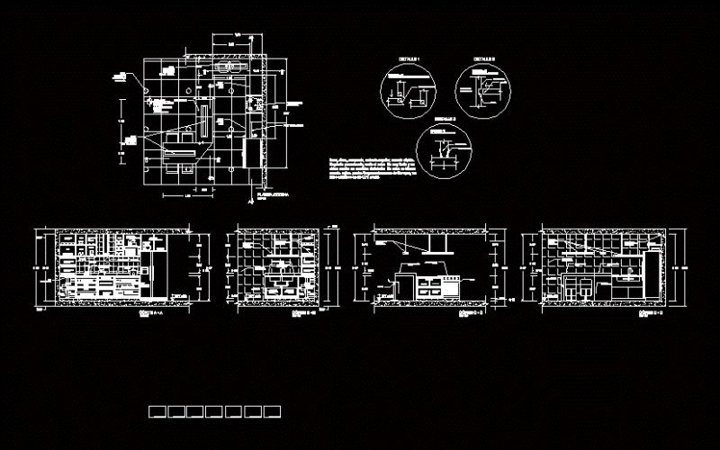 Plano Kitchen And Cuts DWG Detail for AutoCAD