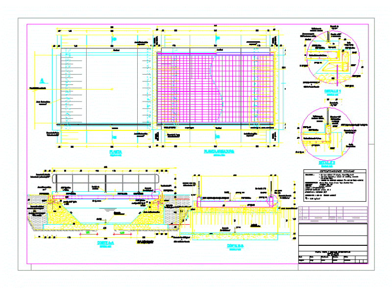 Plans Details Of Bridge Structures DWG Plan for AutoCAD