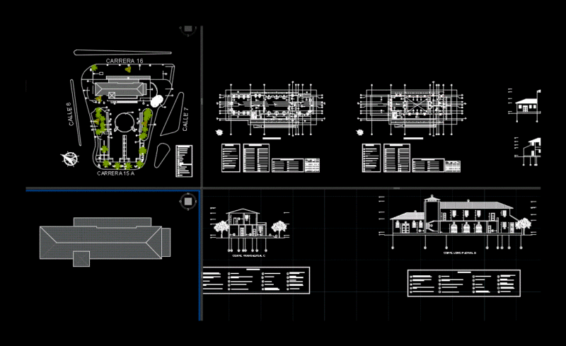 Plans Train Station Neiva DWG Plan for AutoCAD