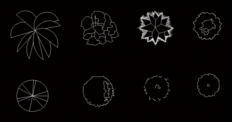Plant Trees DWG Block for AutoCAD