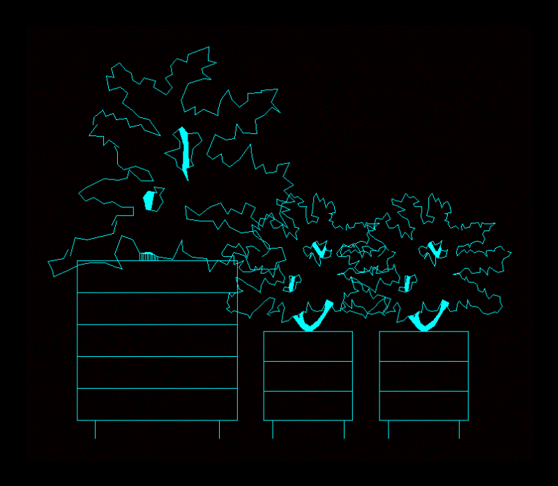 Plants In Lview DWG Block for AutoCAD