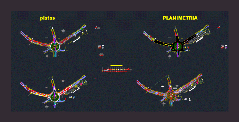 Plants Tracks Shoulders – Oval Cuzco DWG Full Project for AutoCAD