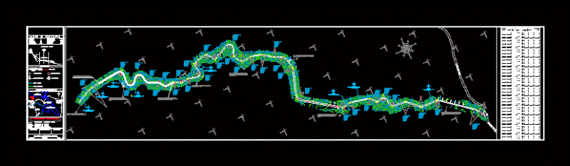 Plant Topografica Way DWG Block for AutoCAD