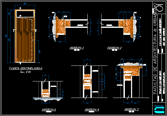 Plywood Door DWG Detail for AutoCAD • Designs CAD
