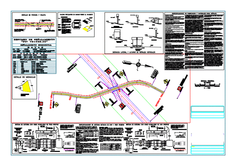 Pointing Out Of A Bridge Lower Vehicular DWG Block for AutoCAD