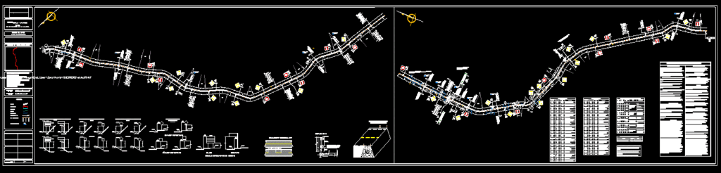 Pointing Road DWG Block for AutoCAD