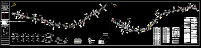Pointing Road DWG Block for AutoCAD