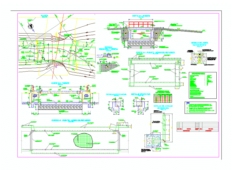 Pontones With Handrails DWG Block for AutoCAD