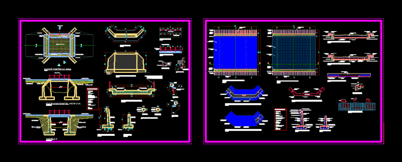 Pontoon – Bridge – Artwork Artwork DWG Block for AutoCAD