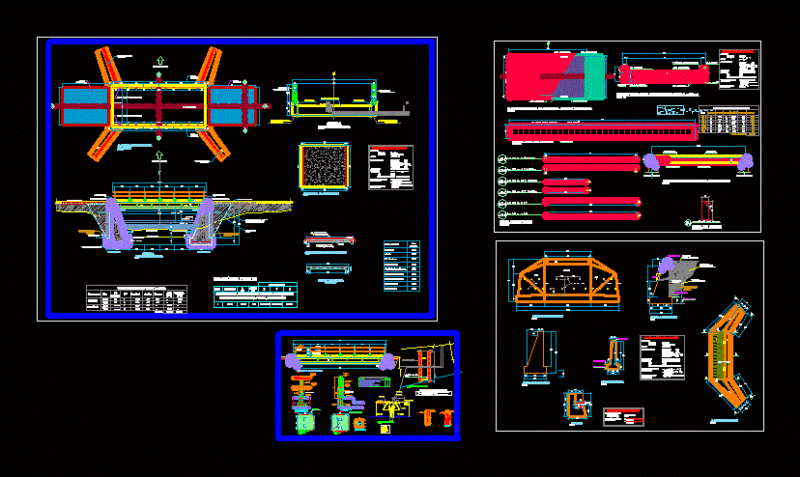 Pontoon Carrozable DWG Plan for AutoCAD