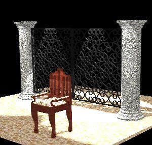 Porch 3D DWG Model for AutoCAD