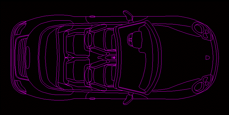Porsche Automobile 2D ZIP Plan